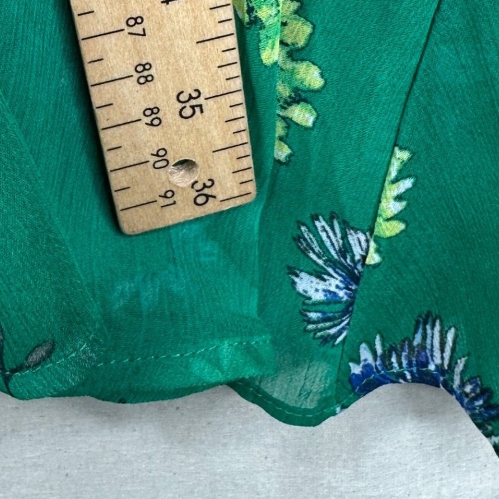 LOFT Green Floral Maxi Skirt - Picture 7 of 7